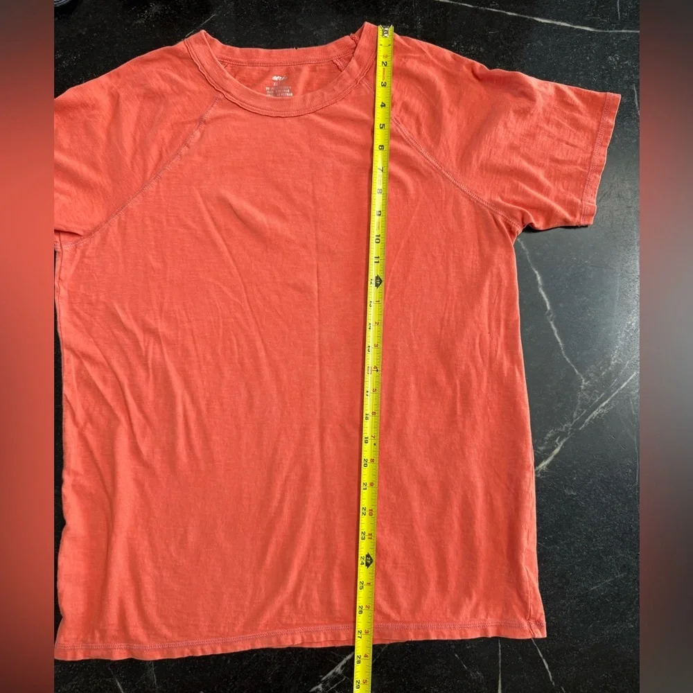 Aerie XS Boyfriend Coral Short Sleeve Oversized Tee - Picture 5 of 6